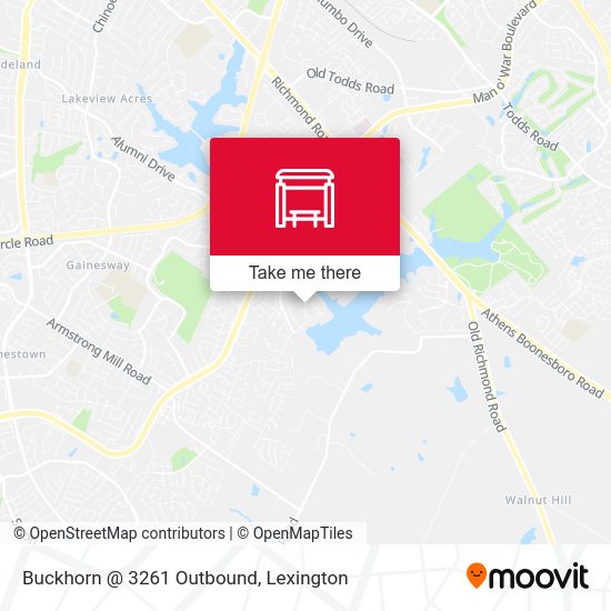Buckhorn @ 3261 Outbound map