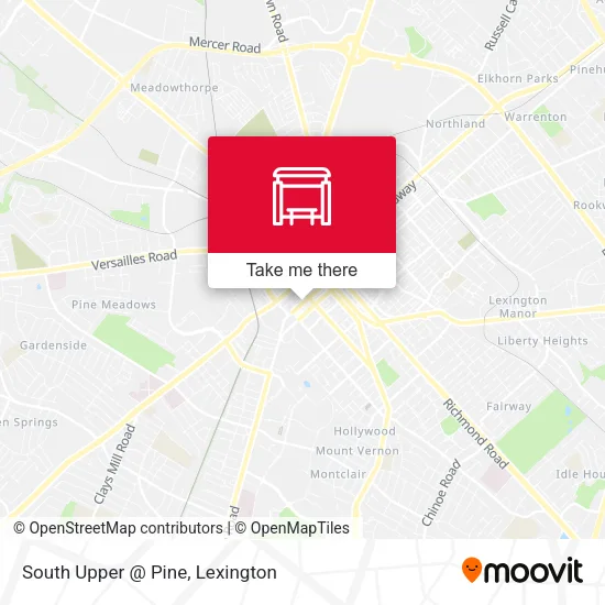 Mapa de South Upper @ Pine