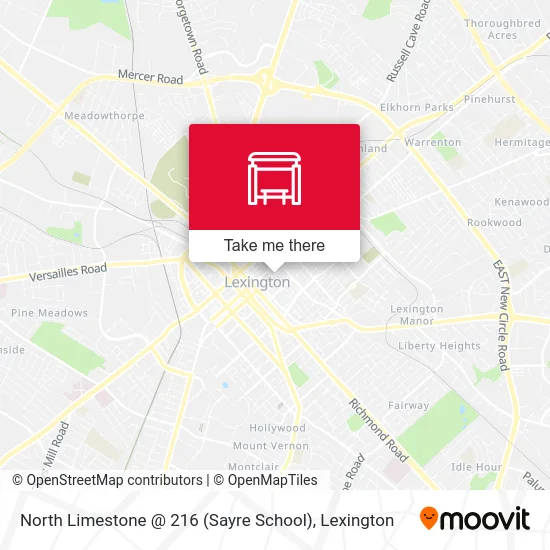 Mapa de North Limestone @ 216 (Sayre School)