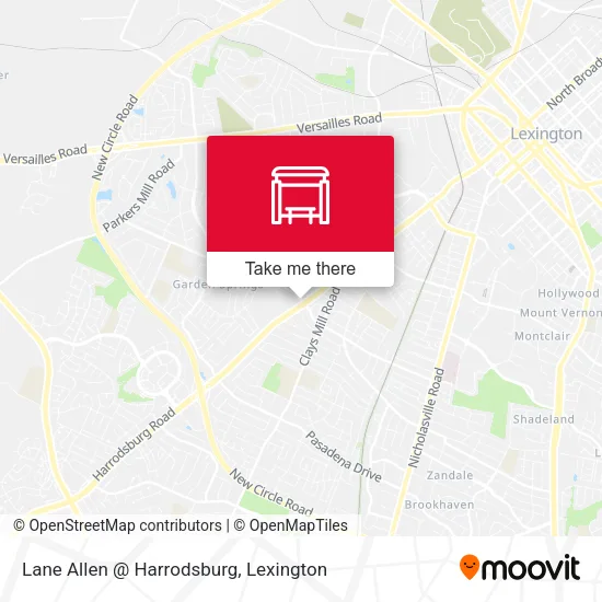Mapa de Lane Allen @ Harrodsburg
