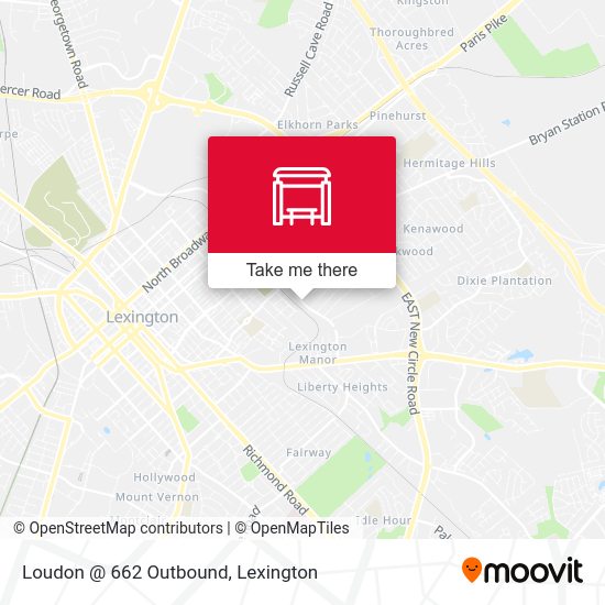 Loudon @ 662 Outbound map