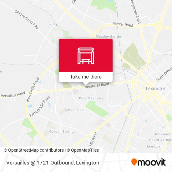 Versailles @ 1721 Outbound map