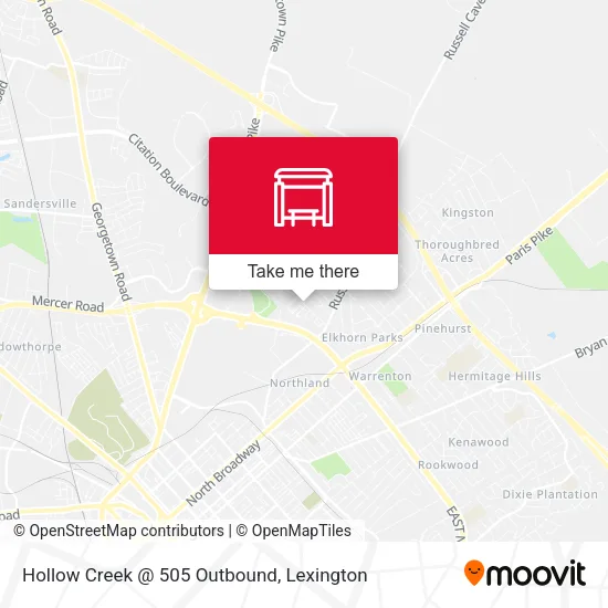 Mapa de Hollow Creek @ 505 Outbound
