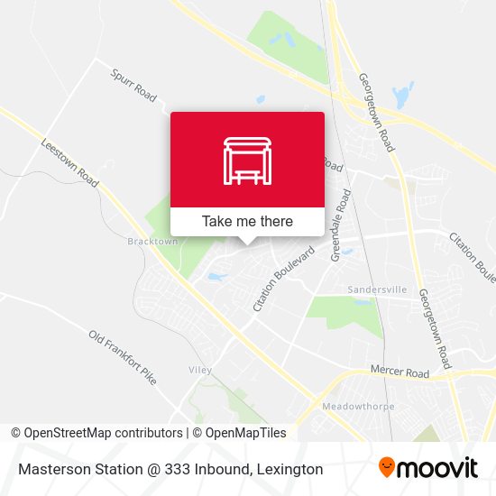 Mapa de Masterson Station @ 333 Inbound