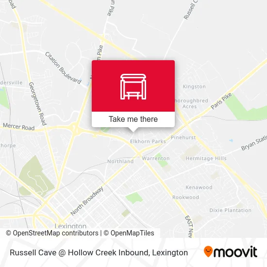 Mapa de Russell Cave @ Hollow Creek Inbound
