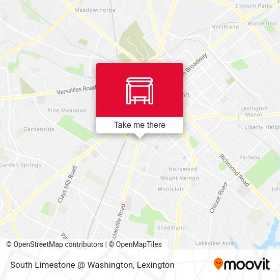 Mapa de South Limestone @ Washington