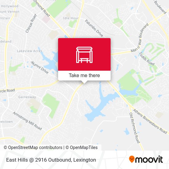 East Hills @ 2916 Outbound map