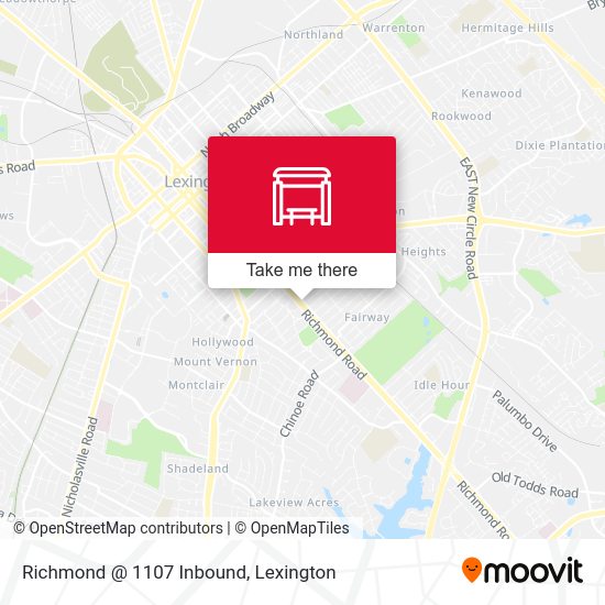 Mapa de Richmond @ 1107 Inbound