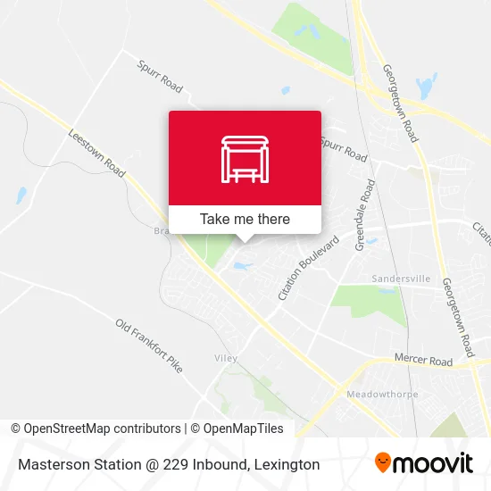 Mapa de Masterson Station @ 229 Inbound
