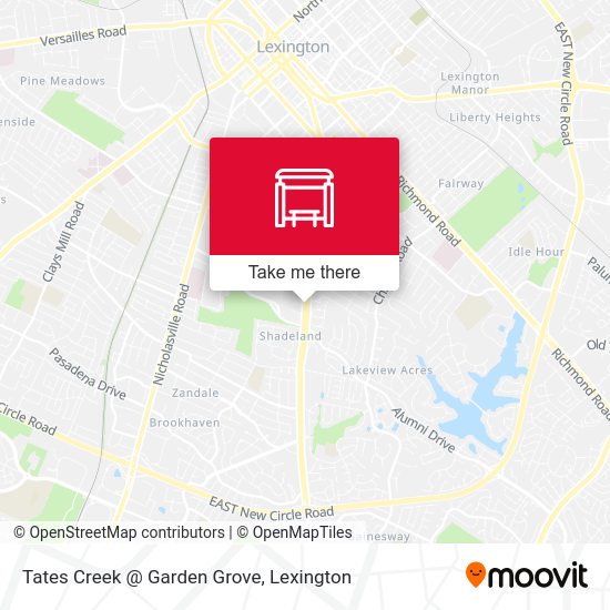 Tates Creek @ Garden Grove map