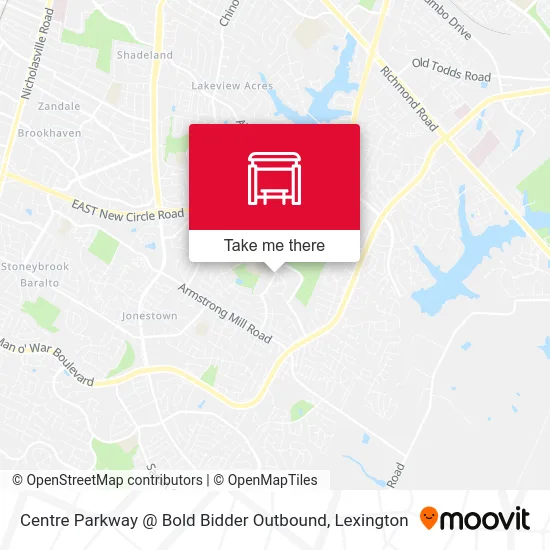 Mapa de Centre Parkway @ Bold Bidder Outbound