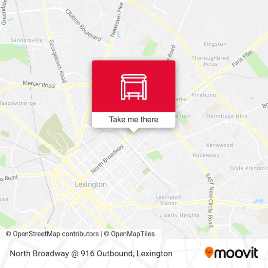 Mapa de North Broadway @ 916 Outbound