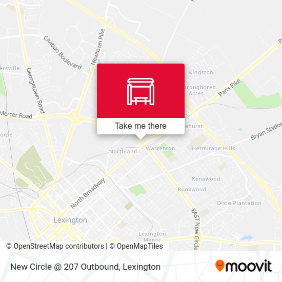 New Circle @ 207 Outbound map