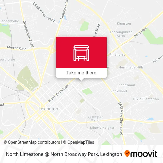 North Limestone @ North Broadway Park map