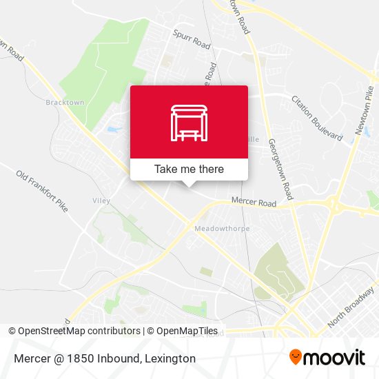 Mercer @ 1850 Inbound map