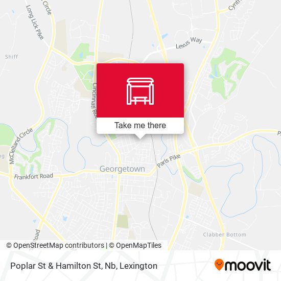 Poplar St & Hamilton St, Nb map