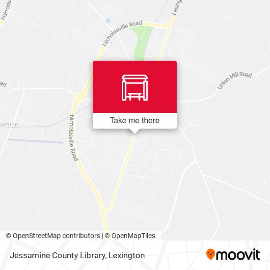 Jessamine County Library map