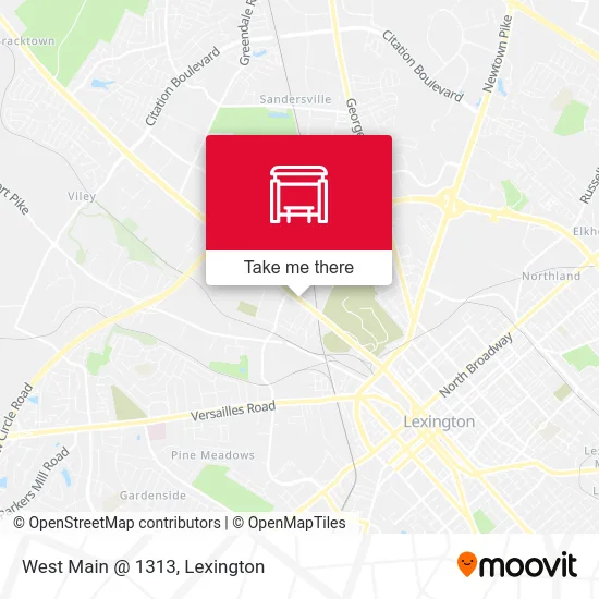Mapa de West Main @ 1313