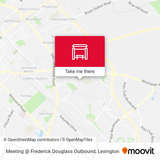 Meeting @ Frederick Douglass Outbound map