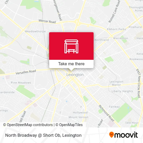 Mapa de North Broadway @ Short Ob