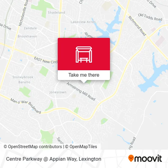 Mapa de Centre Parkway @ Appian Way