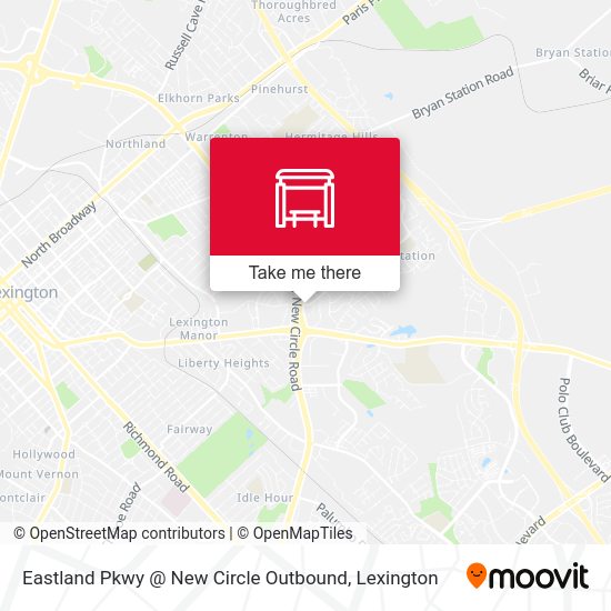 Mapa de Eastland Pkwy @ New Circle Outbound