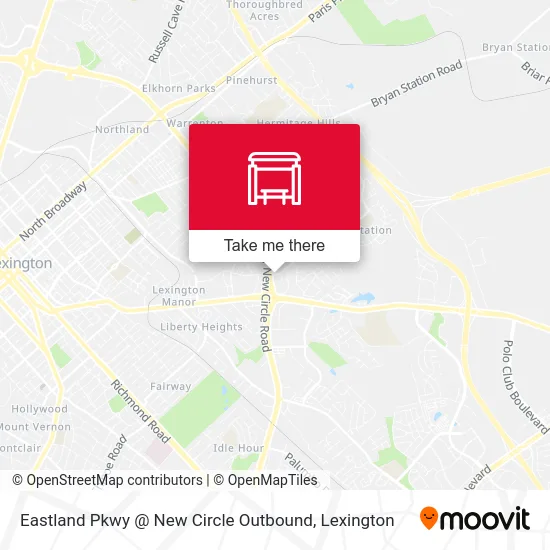 Mapa de Eastland Pkwy @ New Circle Outbound