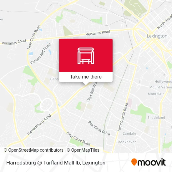Mapa de Harrodsburg @ Turfland Mall Ib