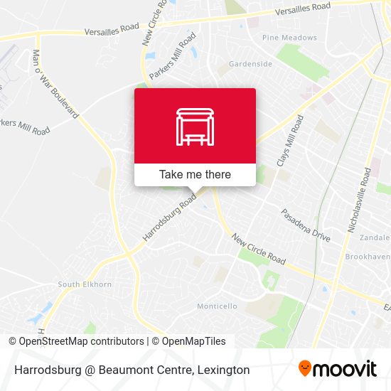 Harrodsburg @ Beaumont Centre map