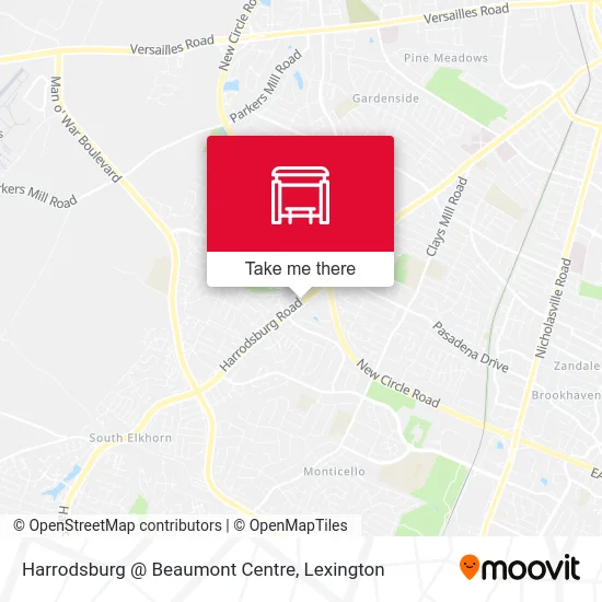 Harrodsburg @ Beaumont Centre map