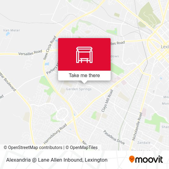 Alexandria @ Lane Allen Inbound map