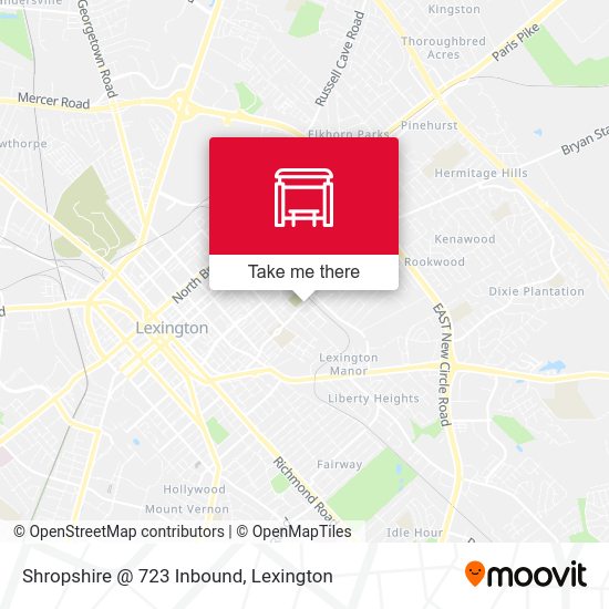 Shropshire @ 723 Inbound map