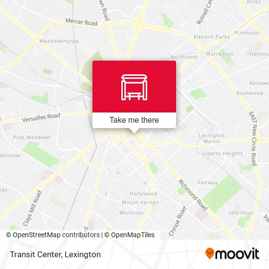 Transit Center map