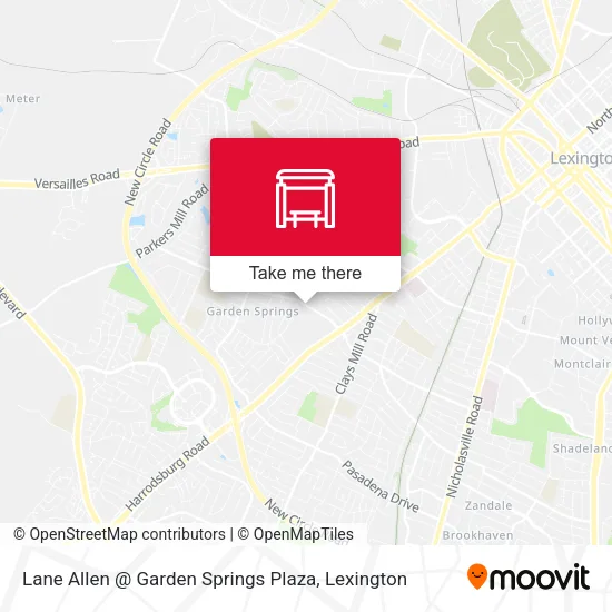 Lane Allen @ Garden Springs Plaza map