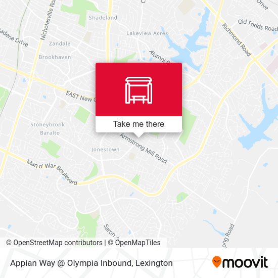 Appian Way @ Olympia Inbound map