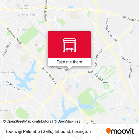 Todds @ Palumbo (Galls) Inbound map