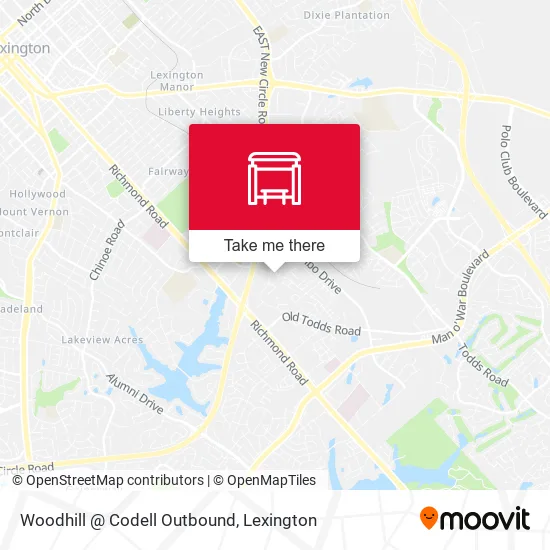 Mapa de Woodhill @ Codell Outbound