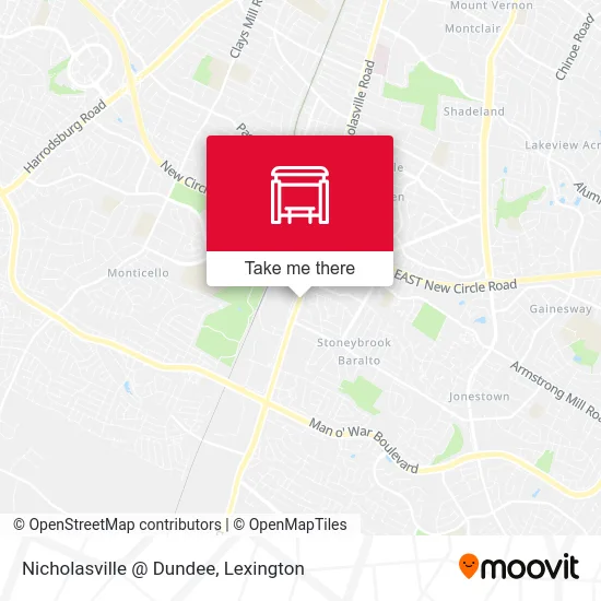 Mapa de Nicholasville @ Dundee