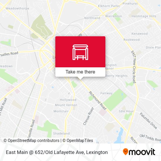 East Main @ 652 / Old Lafayette Ave map