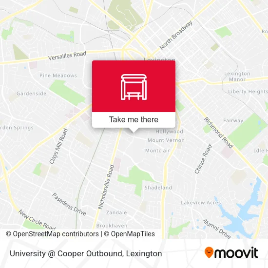 Mapa de University @ Cooper Outbound
