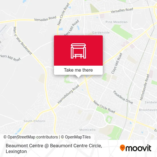 Mapa de Beaumont Centre @ Beaumont Centre Circle
