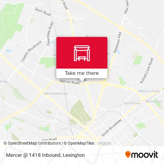 Mercer @ 1418 Inbound map