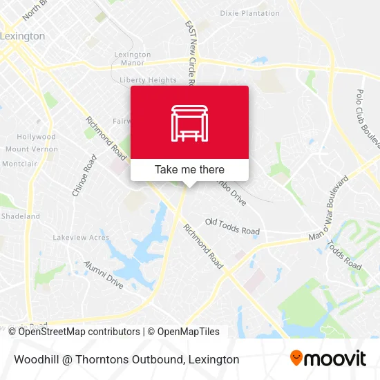Mapa de Woodhill @ Thorntons Outbound