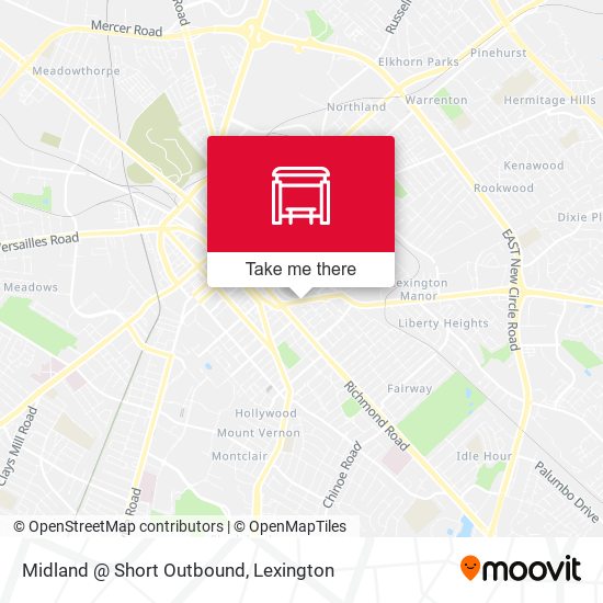 Midland @ Short Outbound map