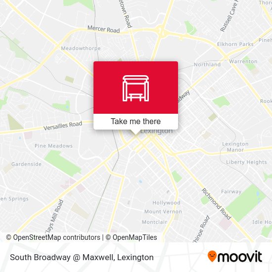 Mapa de South Broadway @ Maxwell