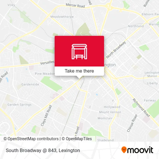 Mapa de South Broadway @ 843