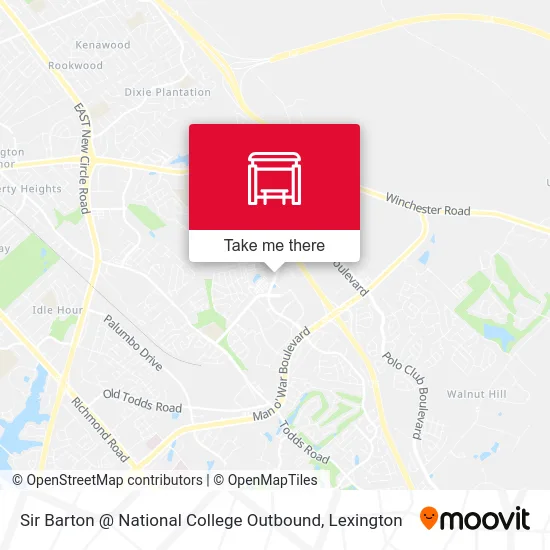 Mapa de Sir Barton @ National College Outbound