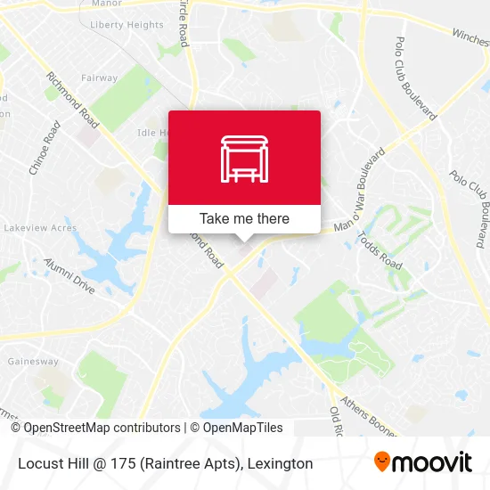 Locust Hill @ 175 (Raintree Apts) map