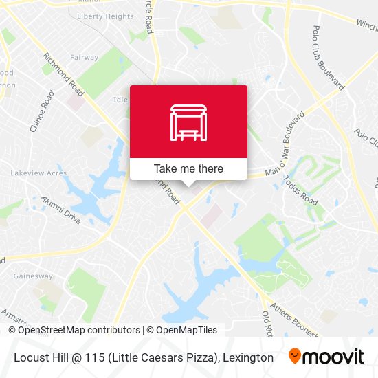 Mapa de Locust Hill @ 115 (Little Caesars Pizza)