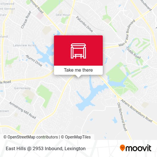 East Hills @ 2953 Inbound map